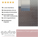 Edelstahl Strukturblech Leinen gewalzt 0,8mm stark, Designbleche